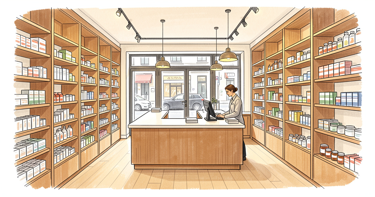 Pharmacie de garde moderne dans le 13e arrondissement de Paris