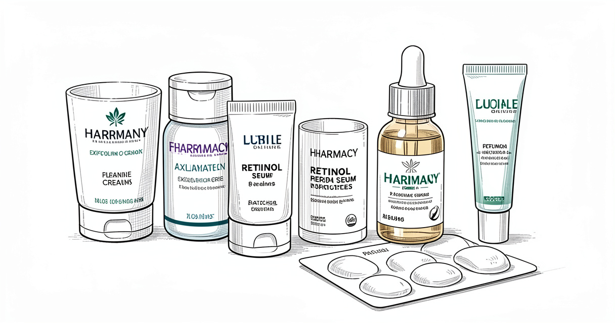 Produits de pharmacie pour traiter les grains de milium : crèmes et patches exfoliants