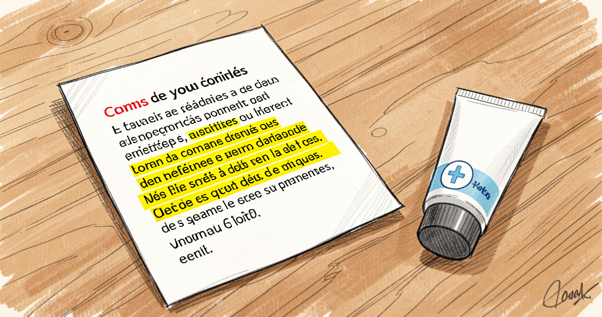 Notice d'Auréocyde avec précautions d'emploi et contre-indications visibles