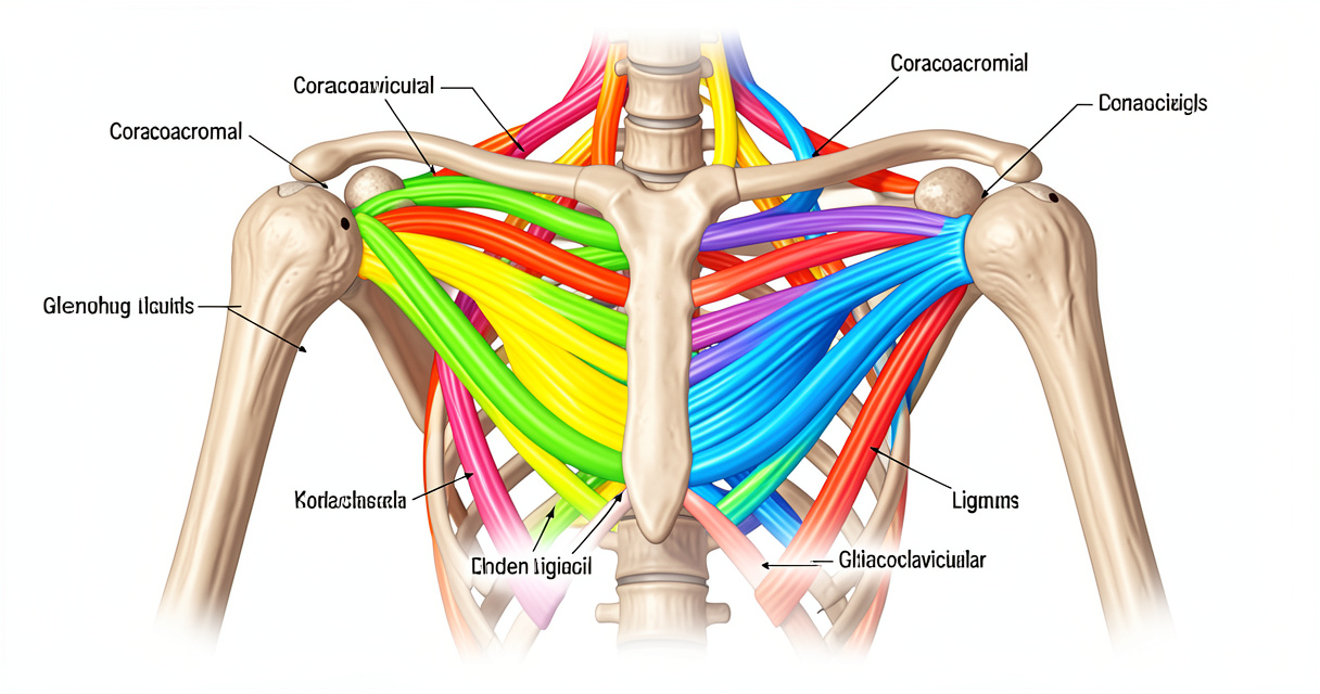 Ligaments de l'épaule : guide complet d'anatomie, pathologies et traitements