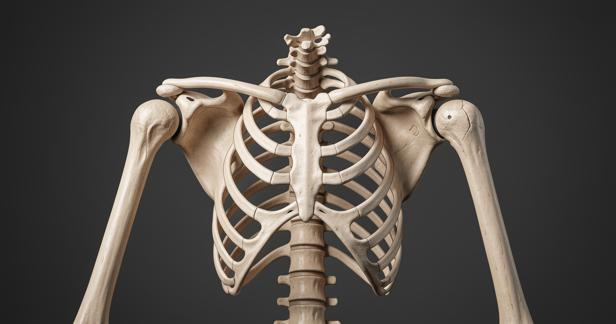 Os de l'épaule vue antérieure : humérus, scapula et clavicule